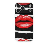ERSTSNCK Compatible with iPhone 17 Case Red Lips Kiss Stylish Phone Case for Women Men TPU Shockproof Slim Cover for 17 Pro