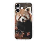 ERSTSNCK Compatible with iPhone 17 Case Red Pandas Stylish Phone Case for Women Men TPU Shockproof Slim Cover for 17 Pro