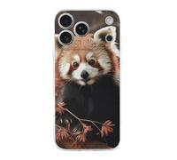 ERSTSNCK Compatible with iPhone 17 Case Red Pandas Stylish Phone Case for Women Men TPU Shockproof Slim Cover for 17 Pro
