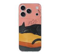 ERSTSNCK Compatible with iPhone 17 Case Sleep on Pillow Stylish Phone Case for Women Men TPU Shockproof Slim Cover for 17 Pro Transparent