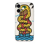 ERSTSNCK Compatible with iPhone 17 Case Snake Totem Pole Stylish Phone Case for Women Men TPU Shockproof Slim Cover for 17 Pro Transparent
