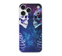 ERSTSNCK Compatible with iPhone 17 Case Staring at The Skeleton Stylish Phone Case for Women Men TPU Shockproof Slim Cover for 17 Pro Transparent