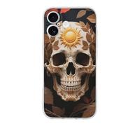 ERSTSNCK Compatible with iPhone 17 Case Sun Skull Decorated Stylish Phone Case for Women Men TPU Shockproof Slim Cover for 17 Pro