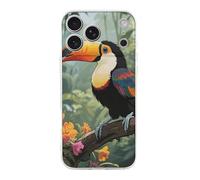 ERSTSNCK Compatible with iPhone 17 Case Toucan in The Rainforest Stylish Phone Case for Women Men TPU Shockproof Slim Cover for 17 Pro Transparent