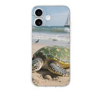 ERSTSNCK Compatible with iPhone 17 Case Turtle Stylish Phone Case for Women Men TPU Shockproof Slim Cover for 17 Pro Transparent