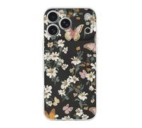 ERSTSNCK Compatible with iPhone 17 Case Various Butterflies and Daisies Stylish Phone Case for Women Men TPU Shockproof Slim Cover for 17 Pro