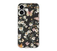 ERSTSNCK Compatible with iPhone 17 Case Various Butterflies and Daisies Stylish Phone Case for Women Men TPU Shockproof Slim Cover for 17 Pro