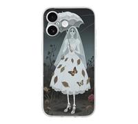 ERSTSNCK Compatible with iPhone 17 Case Wedding Ghost Bride Stylish Phone Case for Women Men TPU Shockproof Slim Cover for 17 Pro Transparent