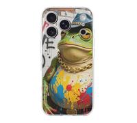 ERSTSNCK Compatible with iPhone 17 Case Western Cowboy Frog Stylish Phone Case for Women Men TPU Shockproof Slim Cover for 17 Pro Transparent