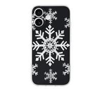 ERSTSNCK Compatible with iPhone 17 Case White Snowflake Stylish Phone Case for Women Men TPU Shockproof Slim Cover for 17 Pro