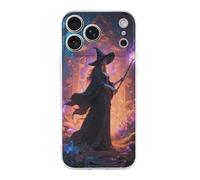 ERSTSNCK Compatible with iPhone 17 Case Witch in The Mysterious Forest Stylish Phone Case for Women Men TPU Shockproof Slim Cover for 17 Pro Transparent