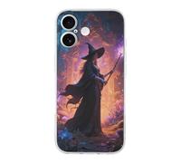 ERSTSNCK Compatible with iPhone 17 Case Witch in The Mysterious Forest Stylish Phone Case for Women Men TPU Shockproof Slim Cover for 17 Pro Transparent