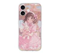 ERSTSNCK Compatible with iPhone 17 Case Women in The Amusement Park Stylish Phone Case for Women Men TPU Shockproof Slim Cover for 17 Pro Transparent