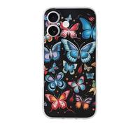ERSTSNCK Compatible with iPhone 17 Case Zeeland Butterfly Stylish Phone Case for Women Men TPU Shockproof Slim Cover for 17 Pro