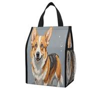 ERSTSNCK Corgi Pattern Corgi Pattern Insulated Lunch Bag Leakproof Insulated Cooler Bags Reusable Cooler Tote Foldable Lunchbox for Adult Women Men for Work Travel Picnic
