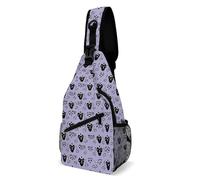 ERSTSNCK Crossbody Sling Bag Casual Backpack for Women Men Travel Chest Bag Haunted Mansion Shoulder Bags Side Backpack Daypack for Travel Hiking Cycling