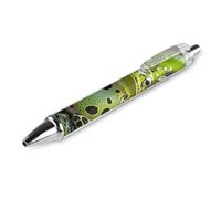ERSTSNCK Crown Frog Black Ballpoint Pens Fine Point (0.5mm) Black Ink Pen Retractable Ball Point Pens with Comfortable Full Grip for Journaling, And Office Writing Ideal 1 PCS