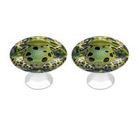 ERSTSNCK Crown Frog Cabinet Knobs, 2-Pack Silver Stainless Steel Drawer Pulls with Screws, Elegant Hardware for Dressers, Kitchen,Cabinets & Desks
