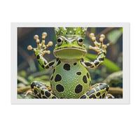 ERSTSNCK Crown Frog Diamond Painting Kits for Adults 8"x12" 5D Diamond Art Kits for Beginners DIY Full Drill Round Diamonds Gem Art Crafts Painting for Home Wall Decor