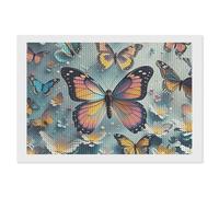 ERSTSNCK Cute Butterflies Diamond Painting Kits for Adults 8"x12" 5D Diamond Art Kits for Beginners DIY Full Drill Round Diamonds Gem Art Crafts Painting for Home Wall Decor