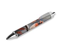 ERSTSNCK Cute Cardinal Birds Black Ballpoint Pens Fine Point (0.5mm) Black Ink Pen Retractable Ball Point Pens with Comfortable Full Grip for Journaling, And Office Writing Ideal 1 PCS