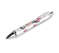 ERSTSNCK Cute Cows Black Ballpoint Pens Fine Point (0.5mm) Black Ink Pen Retractable Ball Point Pens with Comfortable Full Grip for Journaling, And Office Writing Ideal 1 PCS