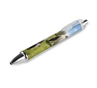 ERSTSNCK Cute Cows Watercolor Black Ballpoint Pens Fine Point (0.5mm) Black Ink Pen Retractable Ball Point Pens with Comfortable Full Grip for Journaling, And Office Writing Ideal 1 PCS