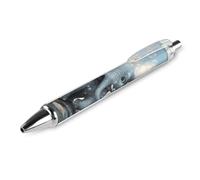 ERSTSNCK Cute Elephant Play Bubbles Black Ballpoint Pens Fine Point (0.5mm) Black Ink Pen Retractable Ball Point Pens with Comfortable Full Grip for Journaling, And Office Writing Ideal 1 PCS