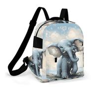 ERSTSNCK Cute Elephant Play Bubbles Small Backpack for Women Mini Backpack Purse Travel Fashion Roomy Shoulder Handbag