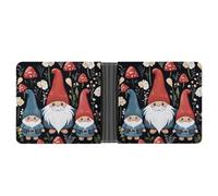 ERSTSNCK Cute Gnomes Wallet for Men Bifold Rfid Blocking Slim Money Clip Front Pocket Wallet Card Holder