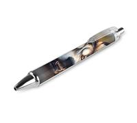 ERSTSNCK Cute Husky Black Ballpoint Pens Fine Point (0.5mm) Black Ink Pen Retractable Ball Point Pens with Comfortable Full Grip for Journaling, And Office Writing Ideal 1 PCS