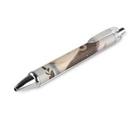 ERSTSNCK Cute Little Hedgehog Black Ballpoint Pens Fine Point (0.5mm) Black Ink Pen Retractable Ball Point Pens with Comfortable Full Grip for Journaling, And Office Writing Ideal 1 PCS