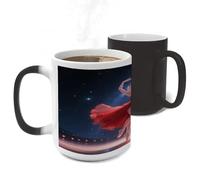 ERSTSNCK Dancer on Star Stage Color Changing Mug Heat Changing Coffee Mug Funny Magic Cup Heat Sensitive Travel Mugs Novelty Coffee Cups Personalized Customized Gift for Men Women 11 Oz