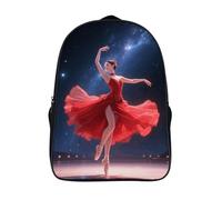 ERSTSNCK Dancer on Star Stage Laptop Backpack for Travel Work, 16In Cute Bookbag, Computer Backpack, Casual Daypack, Dancer on Star Stage, 40x28x16cm