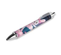 ERSTSNCK Dancing Rabbit Black Ballpoint Pens Fine Point (0.5mm) Black Ink Pen Retractable Ball Point Pens with Comfortable Full Grip for Journaling, And Office Writing Ideal 1 PCS