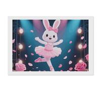 ERSTSNCK Dancing Rabbit Diamond Painting Kits for Adults 8"x12" 5D Diamond Art Kits for Beginners DIY Full Drill Round Diamonds Gem Art Crafts Painting for Home Wall Decor