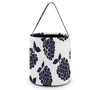ERSTSNCK Dark Purple Fruit Halloween Candy Buckets Reusable Tote Candy Bag - Trick Or Treat Goody Bag with Handles