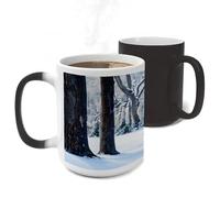 ERSTSNCK Deers Picture Color Changing Mug Heat Changing Coffee Mug Funny Magic Cup Heat Sensitive Travel Mugs Novelty Coffee Cups Personalized Customized Gift for Men Women 11 Oz