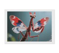 ERSTSNCK Devil's Flower Mantis Diamond Painting Kits for Adults 8"x12" 5D Diamond Art Kits for Beginners DIY Full Drill Round Diamonds Gem Art Crafts Painting for Home Wall Decor