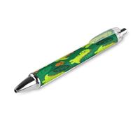 ERSTSNCK Dino Adventure Print Black Ballpoint Pens Fine Point (0.5mm) Black Ink Pen Retractable Ball Point Pens with Comfortable Full Grip for Journaling, And Office Writing Ideal 1 PCS