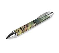 ERSTSNCK Dinosaur Jungle Black Ballpoint Pens Fine Point (0.5mm) Black Ink Pen Retractable Ball Point Pens with Comfortable Full Grip for Journaling, And Office Writing Ideal 1 PCS