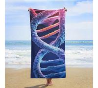 ERSTSNCK DNA Genetic Helix Beach Towel Oversized 31" X 63" Absorbent Towels Quick Dry Pool Towel Lightweight Bath Towels Sandproof Beach Blanket for Gym Swimming Sports Travel Gifts