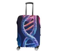 ERSTSNCK DNA Genetic Helix Luggage Suitcase Covers Elastic Washable Cute Luggage Protector Travel Suitcase Protective Cover For Adult (Fit 19-32 Inch Luggages) X-Large, white, L, Dna Genetic Helix