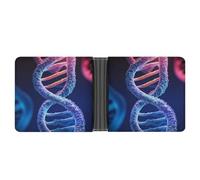 ERSTSNCK DNA Genetic Helix Wallet for Men Bifold Rfid Blocking Slim Money Clip Front Pocket Wallet Card Holder