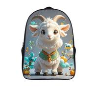 ERSTSNCK Domestic Cat Laptop Backpack for Travel Work, 16In Cute Bookbag, Computer Backpack, Casual Daypack, Cute Goat, 40x28x16cm
