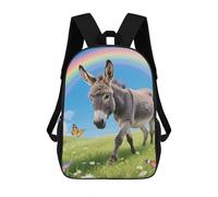ERSTSNCK Donkey & Butterflies (Rainbow) Laptop Backpack for Travel Work Cute Bookbag Computer Backpack Casual Daypack