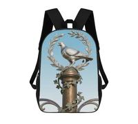 ERSTSNCK Dove on Ivy Column Laptop Backpack for Travel Work Cute Bookbag Computer Backpack Casual Daypack