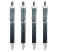 ERSTSNCK Dragonfly Silhouette Black Ballpoint Pens Fine Point (0.5mm) Black Ink Pen Retractable Ball Point Pens with Comfortable Full Grip for Journaling, And Office Writing Ideal 4 PCS