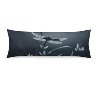 ERSTSNCK Dragonfly Silhouette Body Pillow Pillowcase 20"x54" Lumbar Throw Pillow Covers with Hidden Zipper Breathable & Cozy Full Long Bodypillow Case Cover for Sleeping Bedroom Couch Sofa Decor