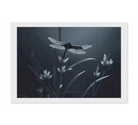 ERSTSNCK Dragonfly Silhouette Diamond Painting Kits for Adults 8"x12" 5D Diamond Art Kits for Beginners DIY Full Drill Round Diamonds Gem Art Crafts Painting for Home Wall Decor